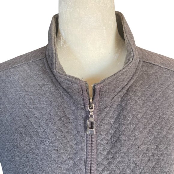 Laura Scott XL Petite gray sleeveless zip up vest with pockets women's - Picture 5 of 9